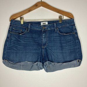 Paige Jimmy Jimmy Jean Shorts Women's Size 30 Raw Hem Stretch Boho